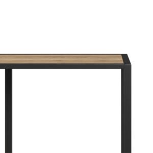 Neextstep Modern Industrial Console Table & Wood Shelves